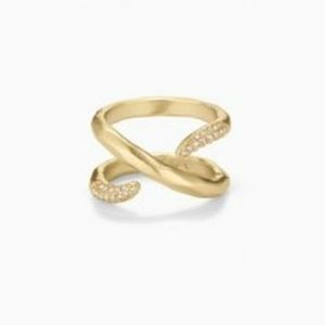 Stella & Dot Adeva Wrap Ring - Gold Sz 7